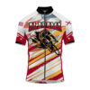 Alabama States Cycling Jersey, USA Flag Men Women Jersey Full Kit - Short Sleeve Cycling Jersey-White