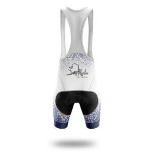 Alaska Cycling Jersey, Alaska State Map Cycling Jersey - Bib Shorts-White