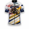 Alaska States Cycling Jersey, USA Flag Men Women Jersey Full Kit - Short Sleeve Cycling Jersey-White