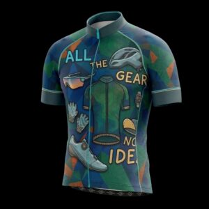 All The Gear No Idea Cycling Jersey, Cycling Bicycle Shirt 2