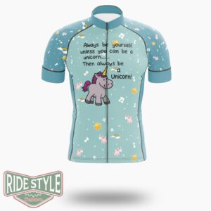Always Be Yourself Funny Christmas Cycling Jersey Kit, Bicycle Clothing - Short Sleeve Cycling Jersey-White