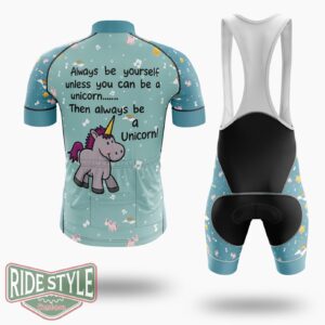 Always Be Yourself Funny Christmas Cycling Jersey Kit, Bicycle Clothing - Short Sleeve Cycling Jersey Kit-White
