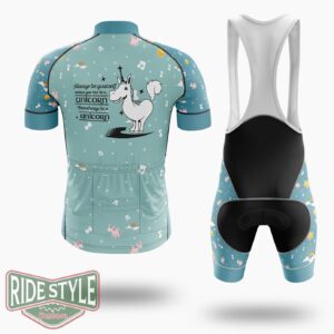 Always Be Yourself Unless You Can Be A Unicorn Then Always Be A Unicorn Cycling Jersey Kit, Bicycle Clothing - Short Sleeve Cycling Jersey Kit-White