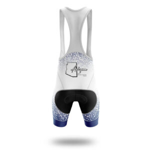 Arizona Cycling Jersey, Arizona Map Cycling Jersey or Bib Short - Bib Shorts-White