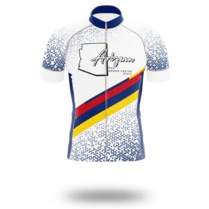 Arizona Cycling Jersey, Arizona Map Cycling Jersey or Bib Short - Short Sleeve Cycling Jersey-White