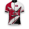 Arkansas States Cycling Jersey, Maps Haftone Vintage Pattern Men Women Jersey Full Kit - Short Sleeve Cycling Jersey-White