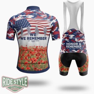 Army Memorial Day Cycling Jersey Kit - Short Sleeve Cycling Jersey Kit-White