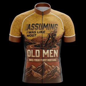 Assuming I Was Like Most Old Men Cycling Jersey, Cycling Bicycle Shirt - Men's Short Sleeve Jersey - S