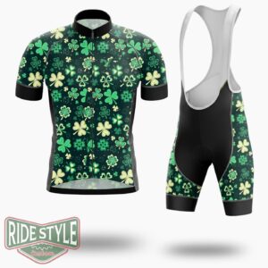 Awdenio St. Patrick's Day Cycling Jersey Outfit - Short Sleeve Cycling Jersey Kit-White