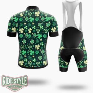 Awdenio St. Patrick's Day Cycling Jersey Outfit - Short Sleeve Cycling Jersey Kit-White