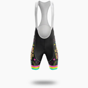 Back To The 80s, Retro Cassette Tape Memories Cycling Jersey - Bib Shorts-White