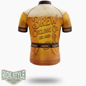 Beer Brew Cycling Co Cycling Jersey Outfit - Short Sleeve Cycling Jersey-White