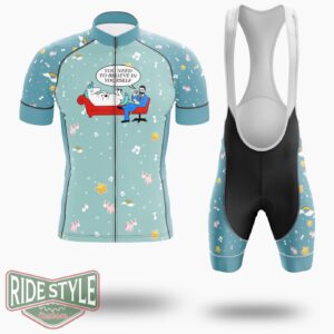 Believe In Yourself Funny Unicorn Cycling Jersey Kit, Bicycle Clothing - Short Sleeve Cycling Jersey Kit-White