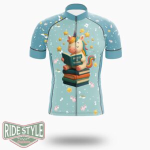 Believe In Yourself Unicorn Cycling Jersey Kit, Bicycle Clothing - Short Sleeve Cycling Jersey-White