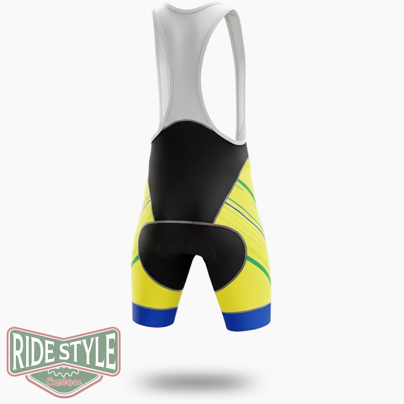 Brazil Cycling Jersey Outfit - Bib Shorts-White