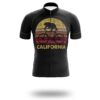 California Cycling Shirt, California Cycling Jersey - Short Sleeve Cycling Jersey-White