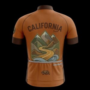California Team Cycling Jersey, Cycling Bicycle Shirt, Bib Short 3