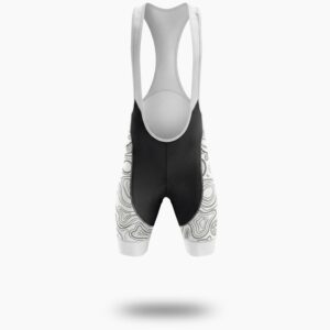 Colorado Bike Men's Jersey, Bicycle Parts Pattern Cycling Jersey - Bib Shorts-White