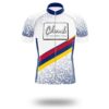 Colorado Cycling Short Sleeve Jersey, Colorado State Map Cycling Jersey Bib Short - Short Sleeve Cycling Jersey-White