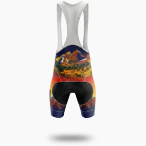 Colorado State Men's Cycling Jersey, Colorado Mountain Bike Jersey - Bib Shorts-White