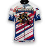 Colorado States Cycling Jersey, USA Flag Men Women Jersey Full Kit - Short Sleeve Cycling Jersey-White