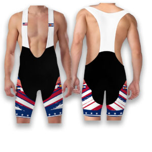 Colorado States Cycling Jersey, USA Flag Men Women Jersey Full Kit - Bib Shorts-White