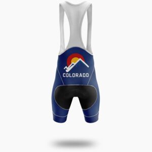 Colorado Sunrise Men's Bike Jersey, The Colorado Cycling Jersey & Bib Short - Bib Shorts-White