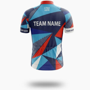 Colorful Team Cycling Jersey Custom Team Name, Jersey For Your Team - Short Sleeve Cycling Jersey-White