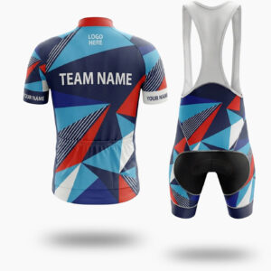 Colorful Team Cycling Jersey Custom Team Name, Jersey For Your Team - Short Sleeve Cycling Jersey Kit-White