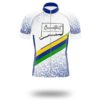 Connecticut Cycling Short Jersey, Connecticut Map Cycling Jersey Short Sleeve and Bib Short - Short Sleeve Cycling Jersey-White