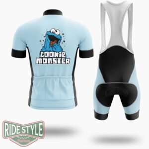Cookie Monster Cycling Jersey Kit - Short Sleeve Cycling Jersey Kit-White