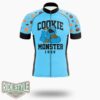Cookie Monster Collegiate 1969 Cycling Jersey Kit, Bicycle Clothing - Short Sleeve Cycling Jersey-White