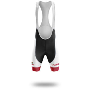 Custom California State Flag Cycling Kit, Cycling Personalized Name Jersey - Bib Shorts-White