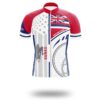 Custom Hawaii State Flag Cycling Kit, Cycling Personalized Name Jersey - Short Sleeve Cycling Jersey-White
