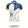 Custom Idaho State Flag Cycling Kit, Cycling Personalized Name Jersey - Short Sleeve Cycling Jersey-White