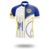Custom Name Nebraska State Flag Cycling Kit, Cycling Personalized Name Jersey - Short Sleeve Cycling Jersey-White