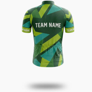 Custom Team Name & Logo Men's Cycling Jersey - Short Sleeve Cycling Jersey-White