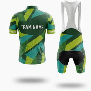 Custom Team Name & Logo Men's Cycling Jersey - Short Sleeve Cycling Jersey Kit-White