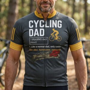 Cycling Dad Cycling Jersey, Cycling Bicycle Shirt 1