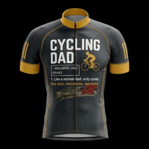 Cycling Dad Cycling Jersey, Cycling Bicycle Shirt - Men's Short Sleeve Jersey - S