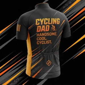 Cycling Dad Like A Normal Dad, Only Colder, Funny Men's Bike Cycling Jersey 1