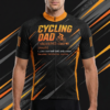 Cycling Dad Like A Normal Dad, Only Colder, Funny Men's Bike Cycling Jersey - Men's Short Sleeve Jersey - S