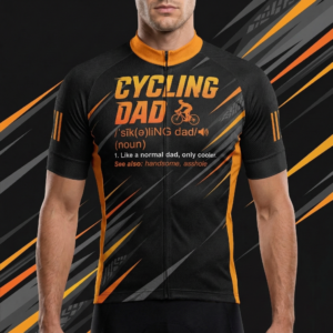 Cycling Dad Like A Normal Dad, Only Colder, Funny Men's Bike Cycling Jersey - Men's Short Sleeve Jersey - S