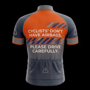 Cyclists Don't Have Airbags Please Drive Carefully Cycling Jersey, Cycling Bicycle Shirt, Bib Short 2