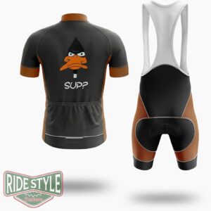 Daffy Duck Sup Funny Cycling Jersey Kit - Short Sleeve Cycling Jersey Kit-White
