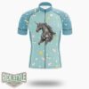 Dark Unicorn Cycling Jersey Kit, Bicycle Clothing - Short Sleeve Cycling Jersey-White