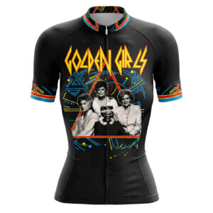 Def Leppard The Golden Girls Women's Cycling Jersey - Short Sleeve Cycling Jersey-Black