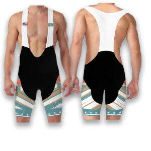 Delaware States Cycling Jersey, USA Flag Men Women Jersey Full Kit - Bib Shorts-White