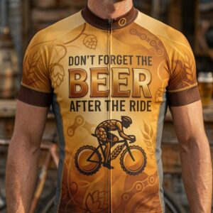 Don't Forget The Beer After The Ride Cycling Jersey, Cycling Bicycle Shirt, Cycling Bib Short 1