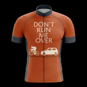 Don't Run Me Over Funny Design Cycling Jersey, Cycling Bicycle Shirt - Men's Short Sleeve Jersey - S